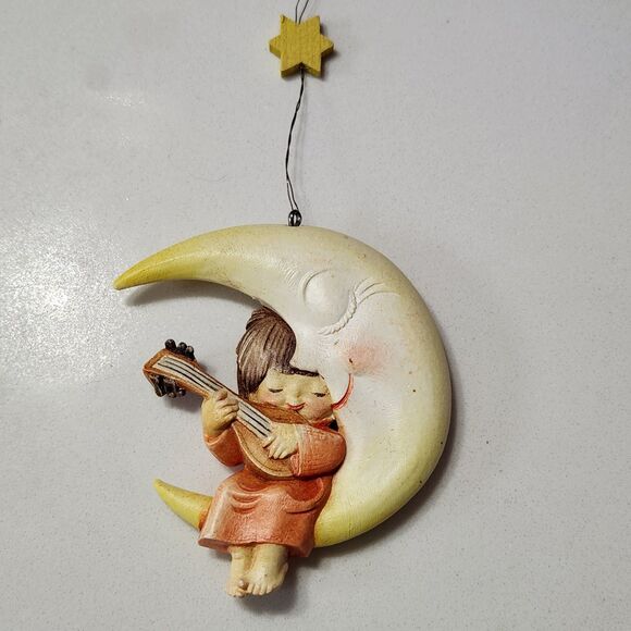 VTG ANRI Ferrandiz Angels Italy Hand Crafted Celestial Christmas Ornaments Set 4 - Picture 5 of 16